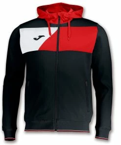 Football Unlimited NZ Crew II Full Zip Jacket Black/Red Clearance