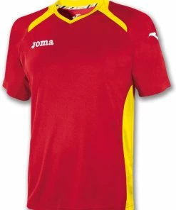 Football Unlimited NZ Joma Red/Yellow Short Sleeved T-Shirt X1 Clearance
