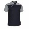 Football Unlimited NZ Combi Short Sleeved Polo Shirt Black/Grey