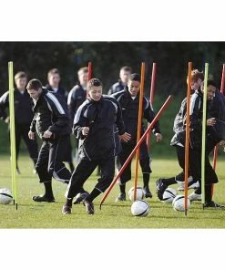 Football Unlimited NZ Precision Spring-Base Boundary Pole Set Club & School Gear